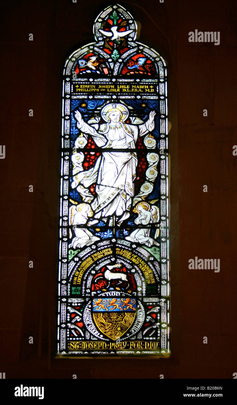 Kirche-Glasmalerei Stockfoto