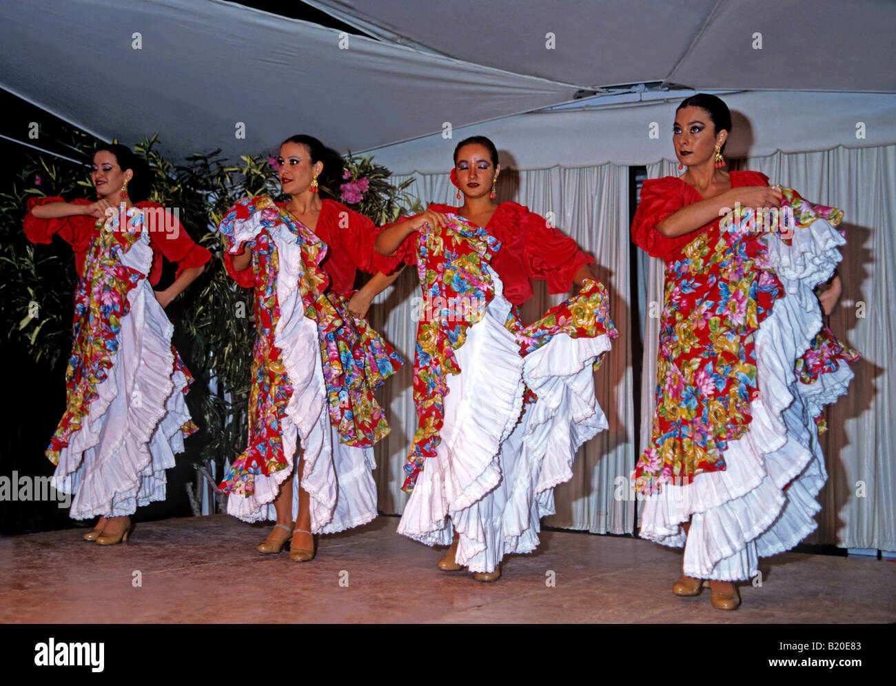 0790 Flamenco Tänzer Spanien Stockfoto