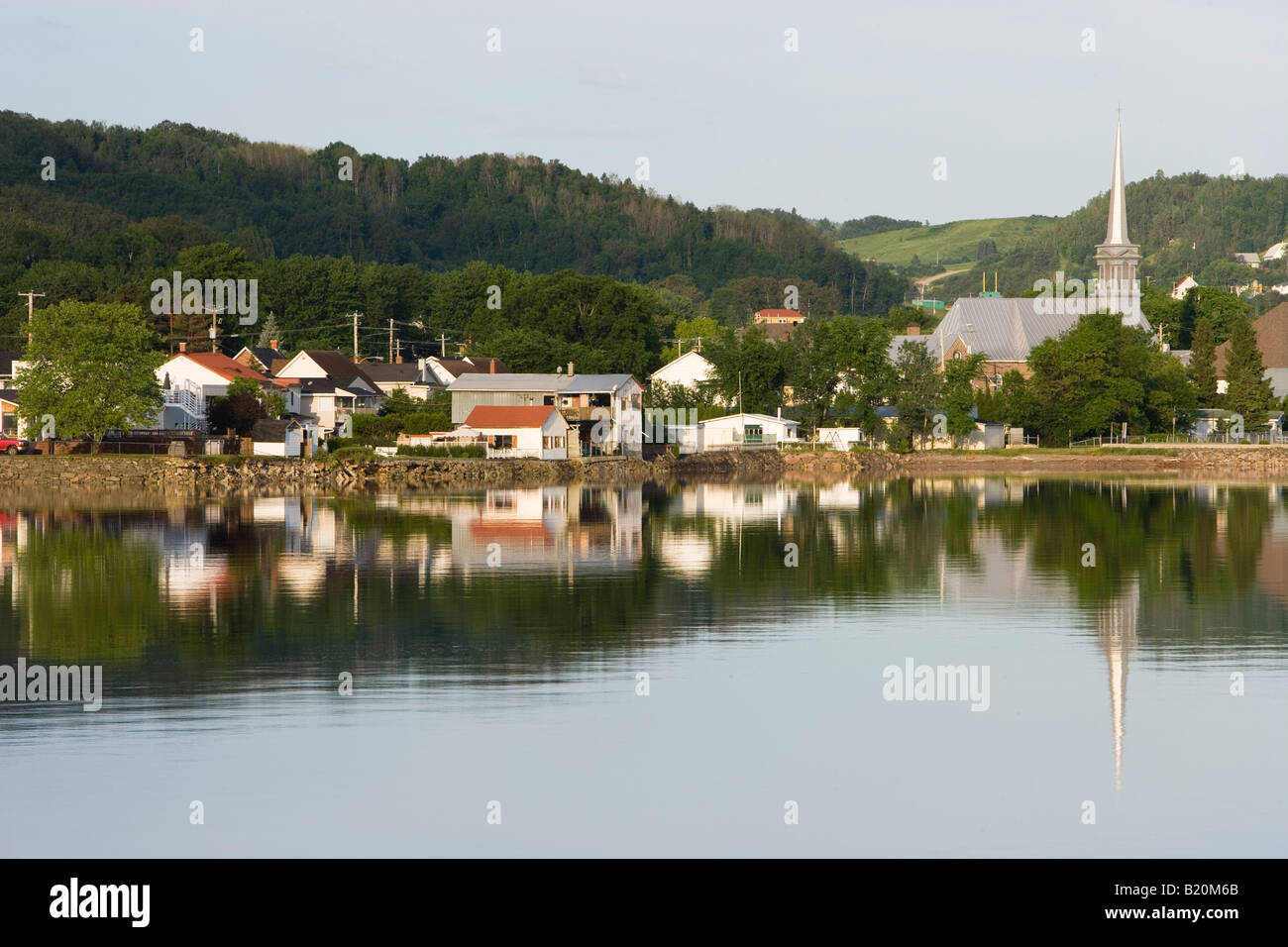 Stadt von La Baie in Ville Saguenay, Quebec. Kanada. Saguenay River. Stockfoto