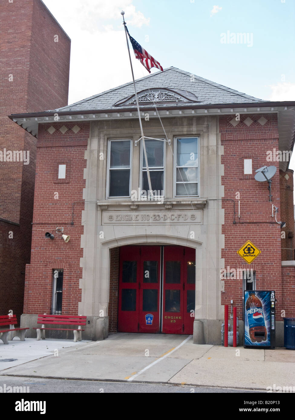 Engine Company Nr. 23, Foggy Bottom Firehouse, Washington DC, USA Stockfoto