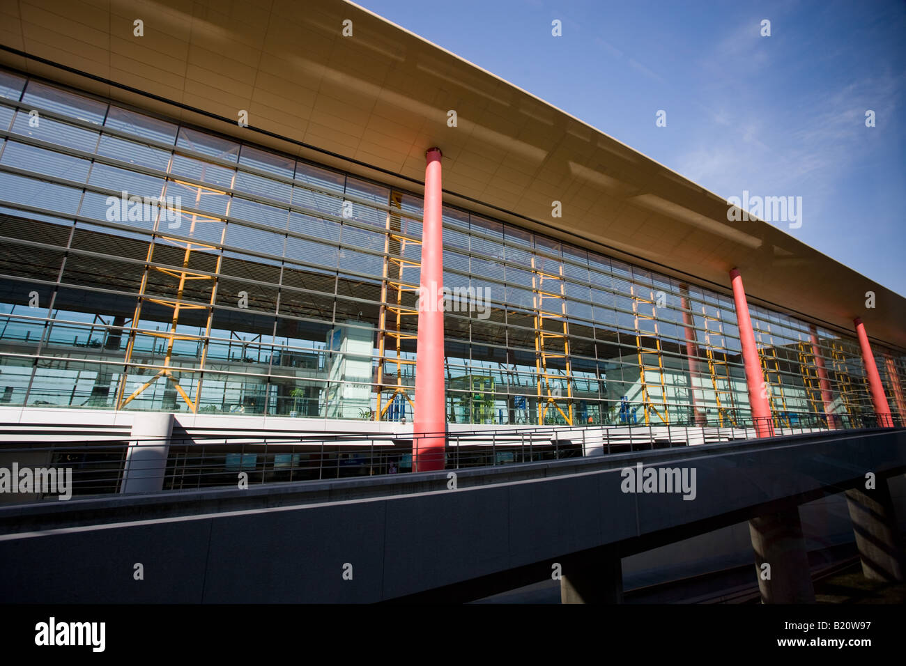 Neubau drei Terminals am Flughafen Peking China Stockfoto