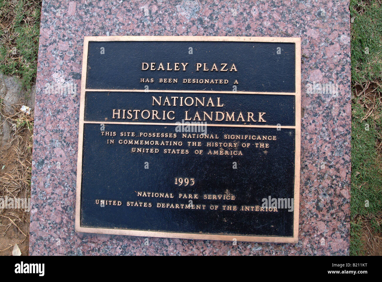 Dealey Plaza, wo Präsident John f. Kennedy 1963 ermordet wurde Stockfoto