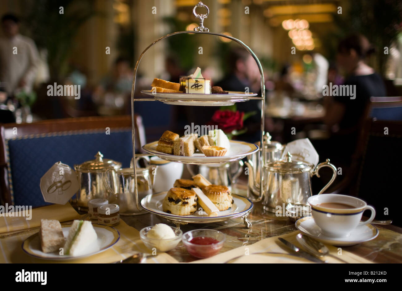 High Tea im Peninsula Hotel Hong Kong China Stockfoto