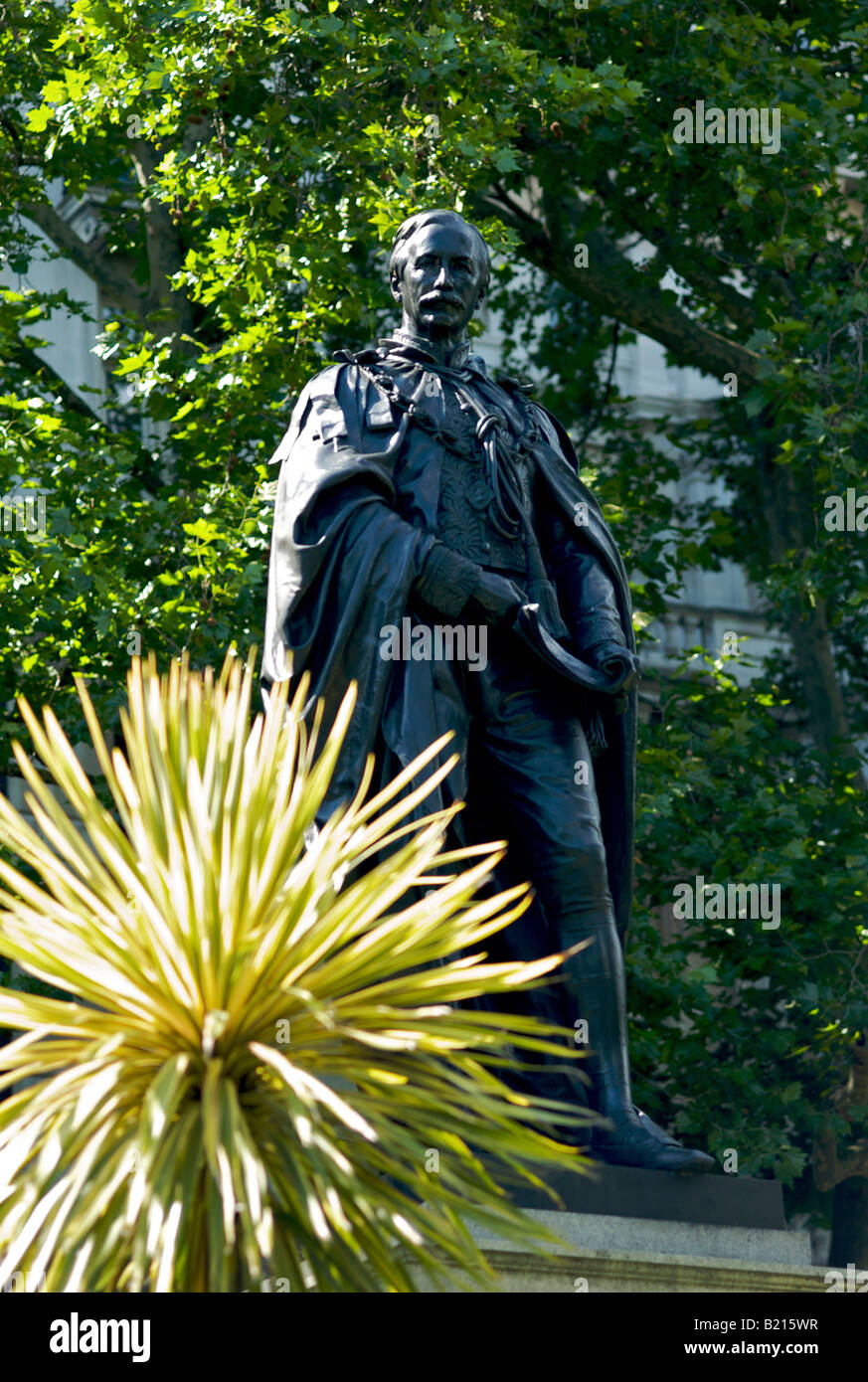 Statue von Sir Henry Bartle Frere (1815-84) in Embankment Gardens in London UK Stockfoto