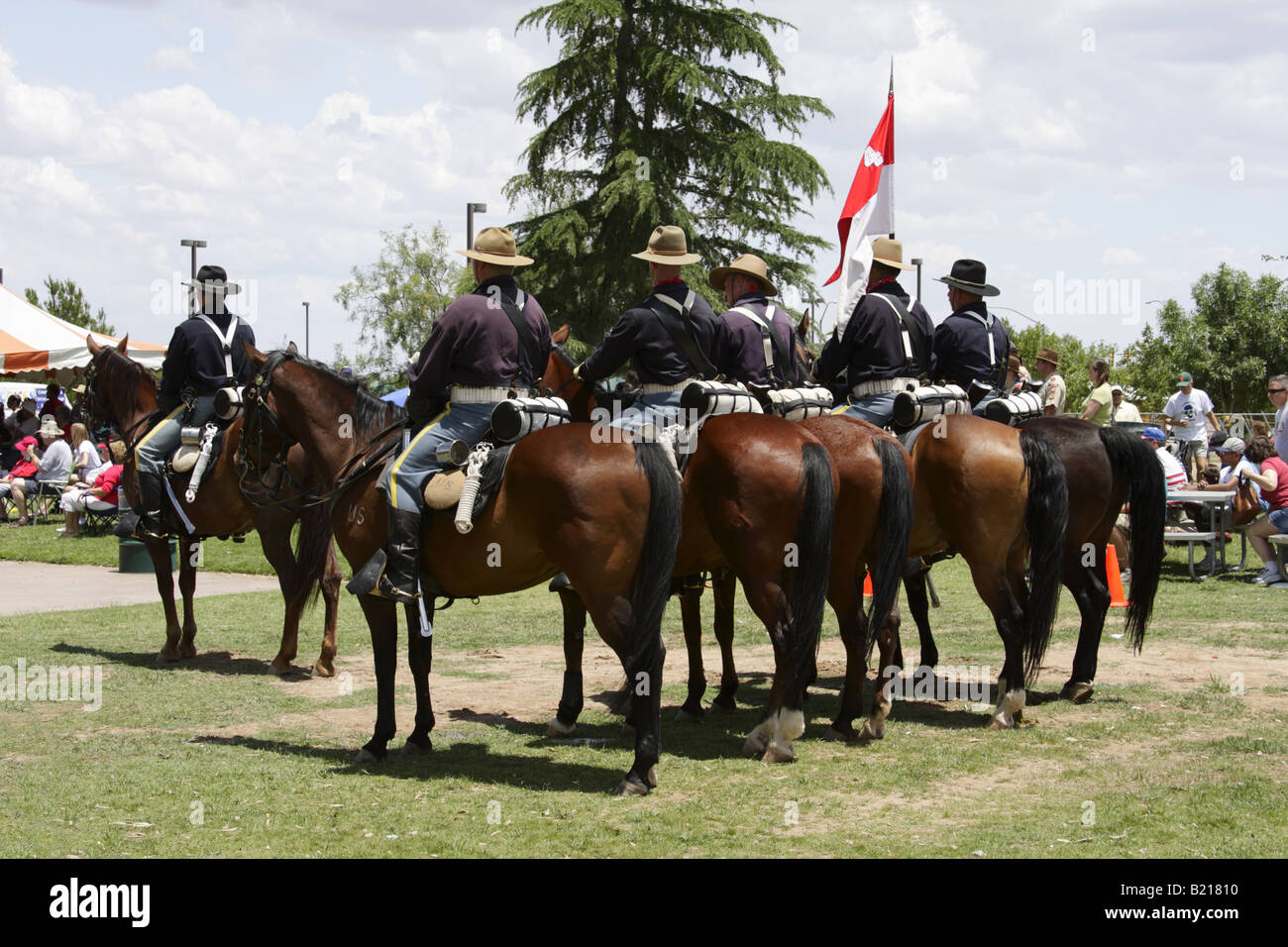 B-Truppe, vierte uns Kavallerie Fort Huachuca, 4 Juli feiern, Sierra Vista, Arizona, USA Stockfoto