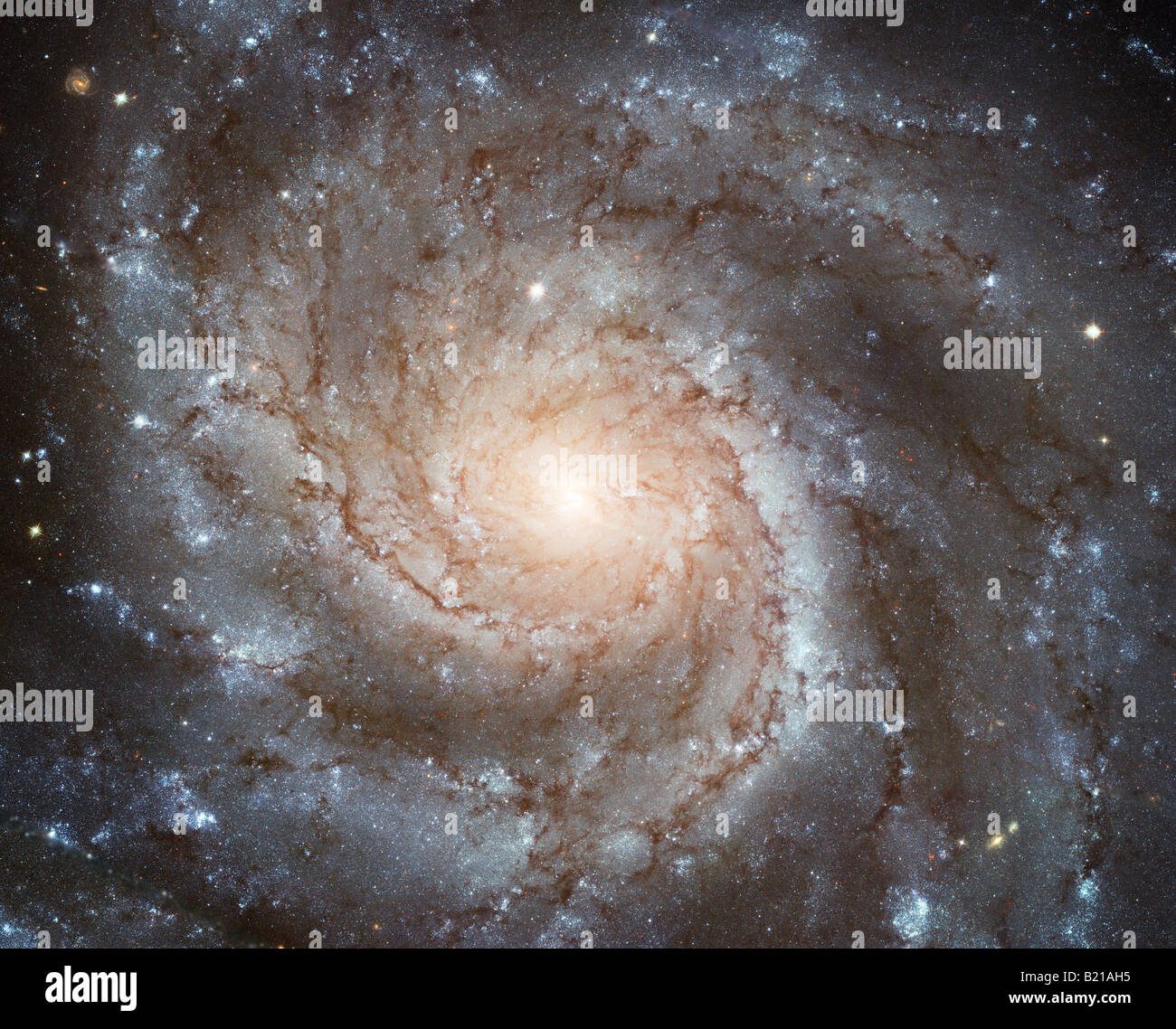 NASA Hubble-Bild der Spiralgalaxie Stockfoto
