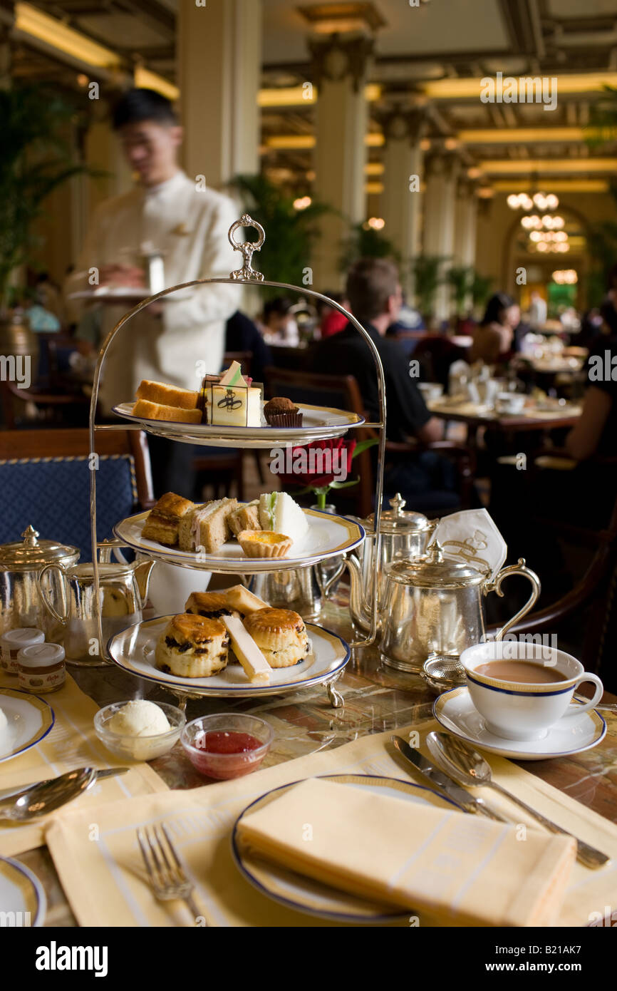 High Tea im Peninsula Hotel Hong Kong China Stockfoto