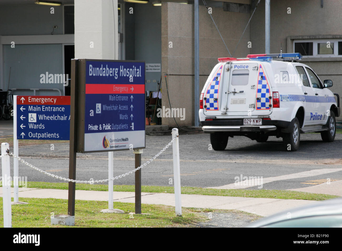 Bundaberg base hospital Stockfoto