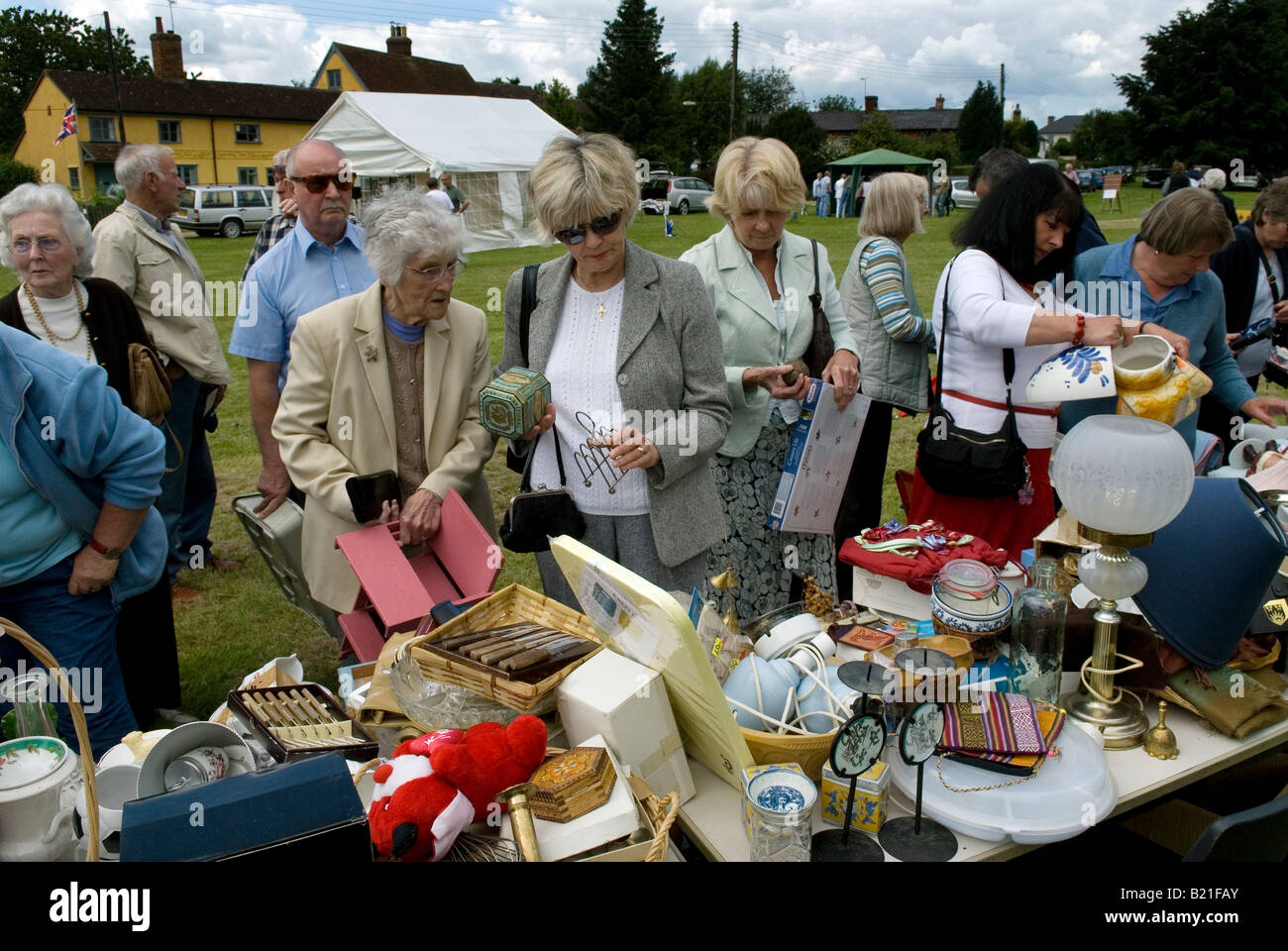 Dorffest, mittlere Tradition, Großbritannien, england Stockfoto