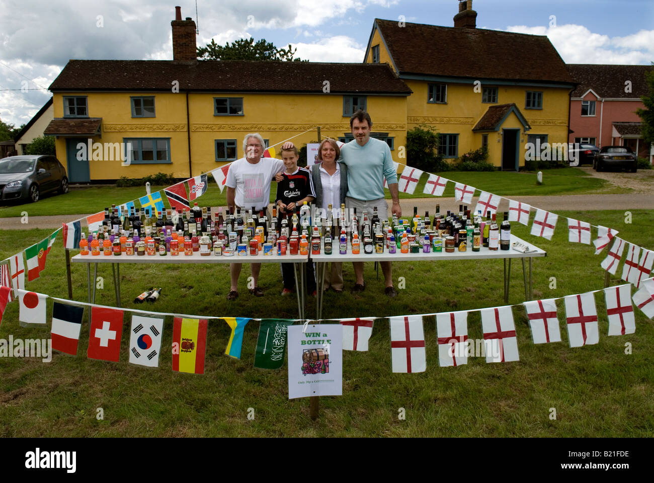 Dorffest, mittlere Tradition, Großbritannien, england Stockfoto