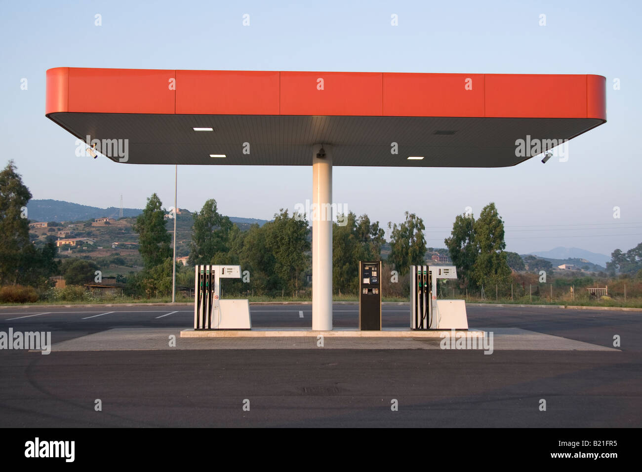 Tankstelle Stockfoto