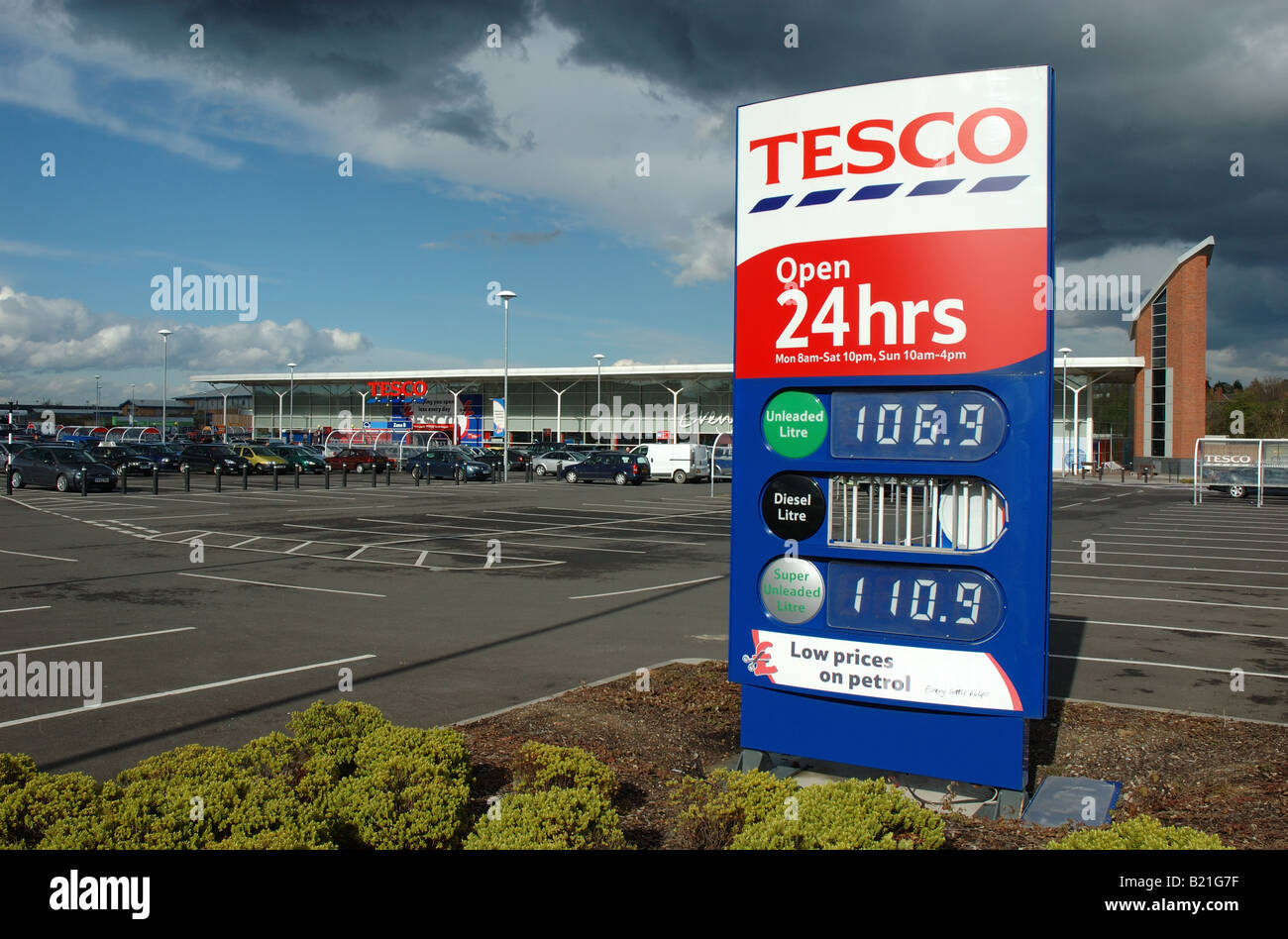 Tesco Supermarkt, South Wigston, Leicester, England, UK Stockfoto