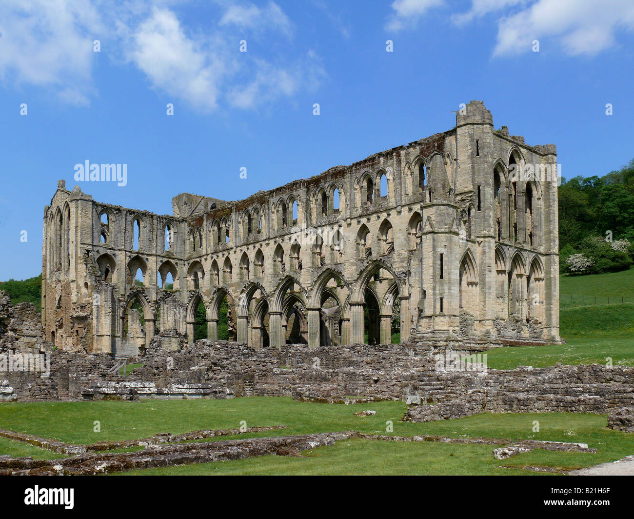 RIVEAUX ABBEY. YORKSHIRE. ENGLAND. UK Stockfoto