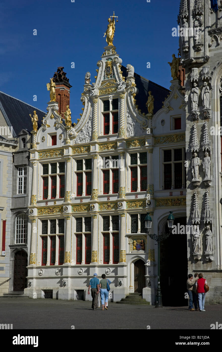 Burgplatz, Brügge, Brügge, Flandern, Belgien Stockfoto