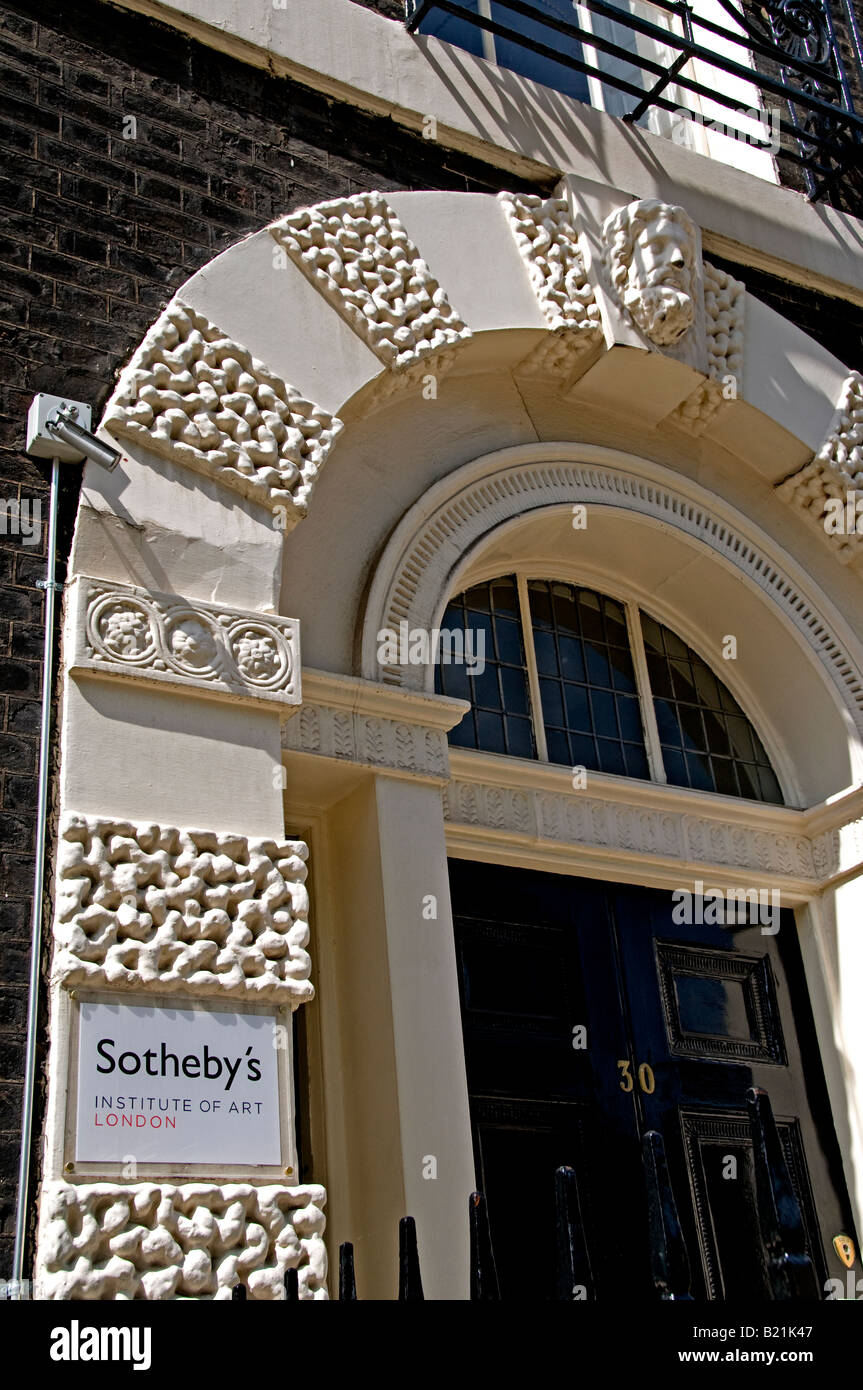 Sothebys Sotheby s Institut der Kunst London London Bedford Square Bloomsbury Georgian House Stockfoto