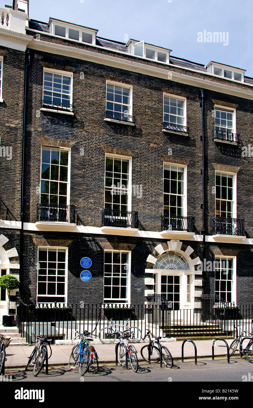 Bedford Square London Bloomsbury Georgian House Stockfoto
