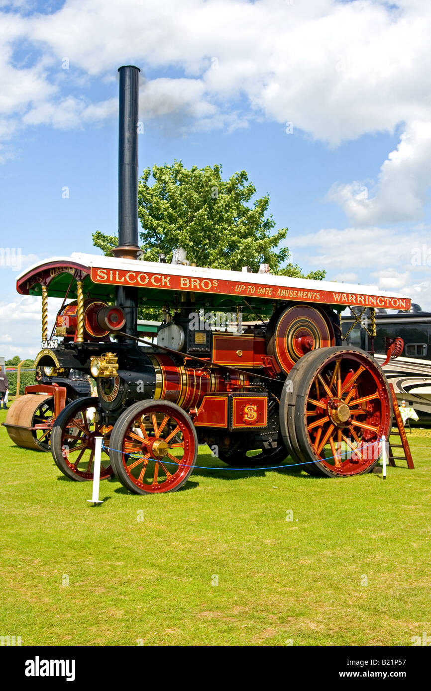 "Die Bailie" Dampf Zugmaschine mit Lincolnshire Show 2008 Stockfoto