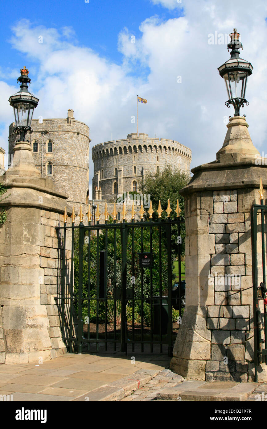 Windsor Castle Stadtzentrum Touristen Royal Borough of Windsor und Maidenhead, Berkshire, England, UK, GB Stockfoto