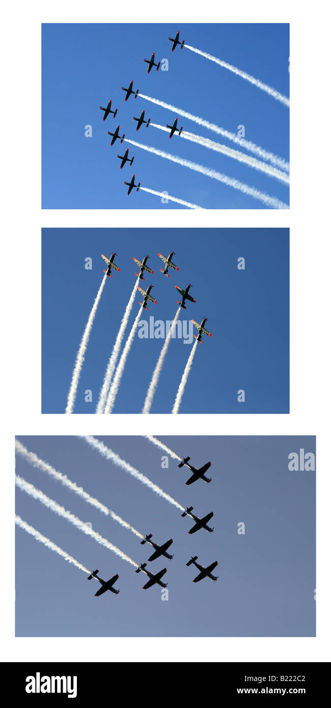 Airshow Bilder mix Stockfoto