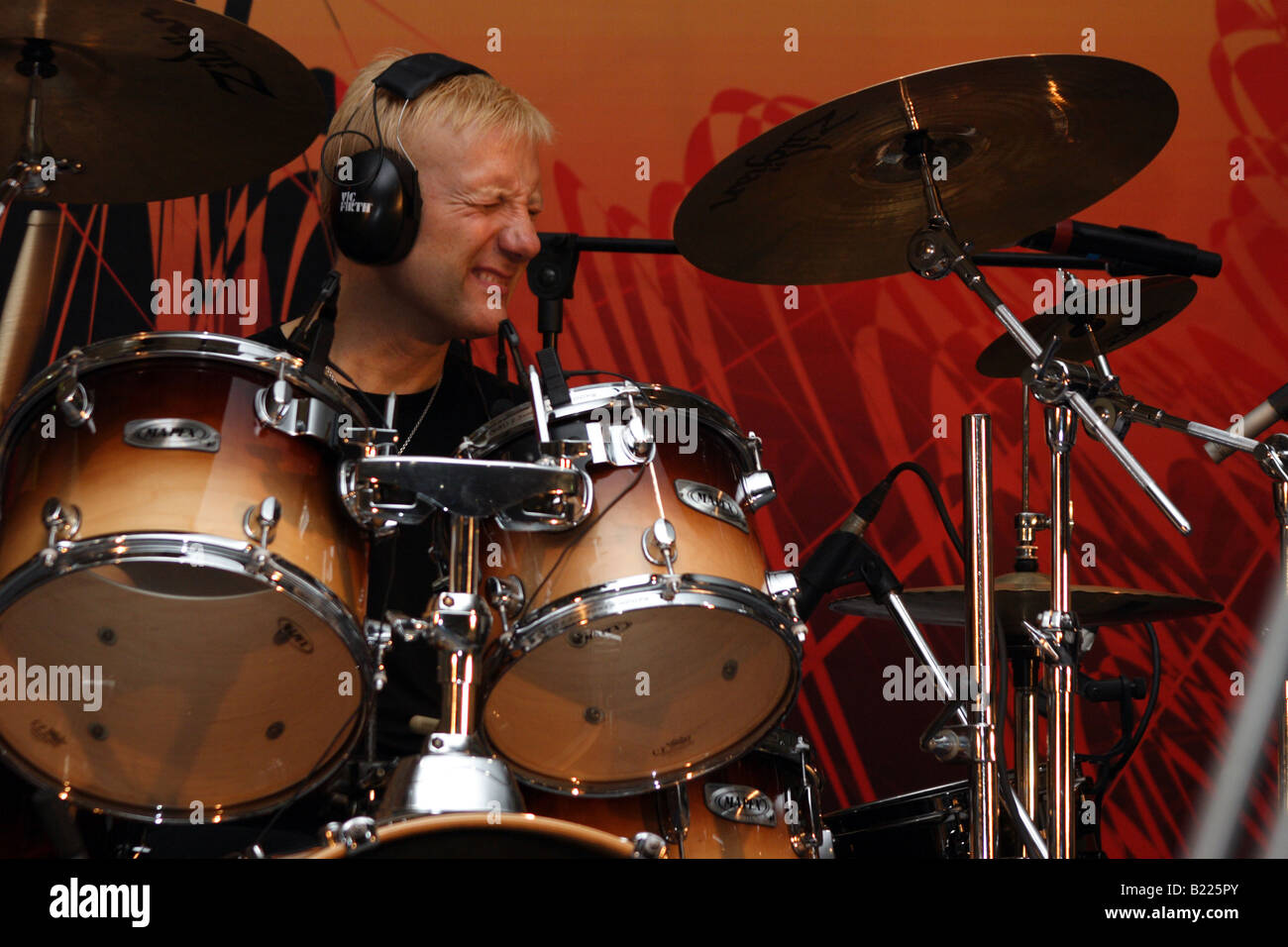 Gregg Bissonette Drummer Drum Musik Musiker Stockfoto