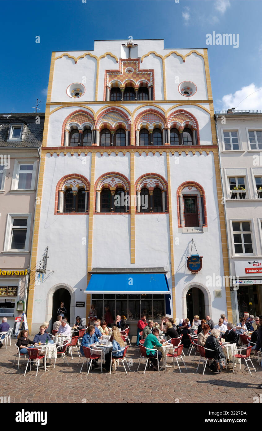 Gotische drei Könige Haus, Dreikonigehaus, Trier, Deutschland, Europa Stockfoto