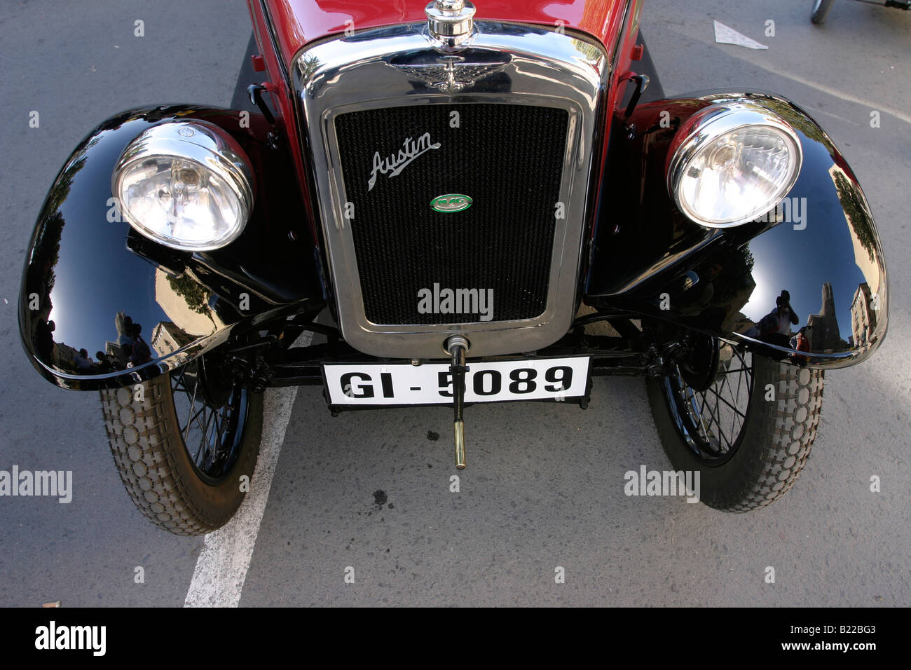 Oldtimer Austin 7 Box Saloon 1933 Stockfoto