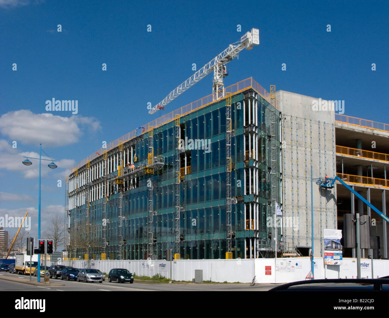 Neue mehrstöckige Gebäude im Bau in Southampton, Großbritannien Stockfoto