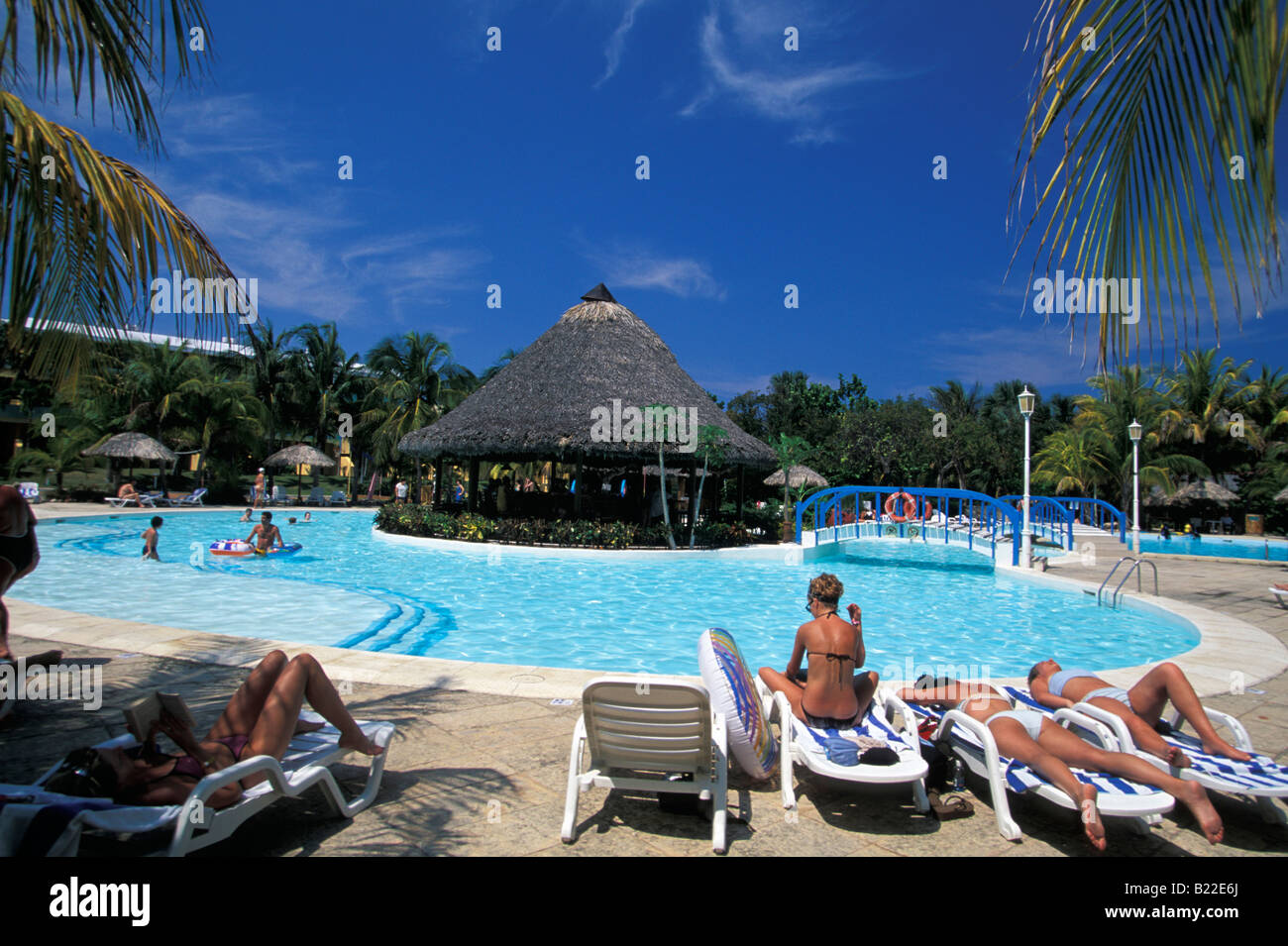 Schwimmbad Hotel Sol Palmeiras all-inclusive Varadero Kuba Karibik Stockfoto