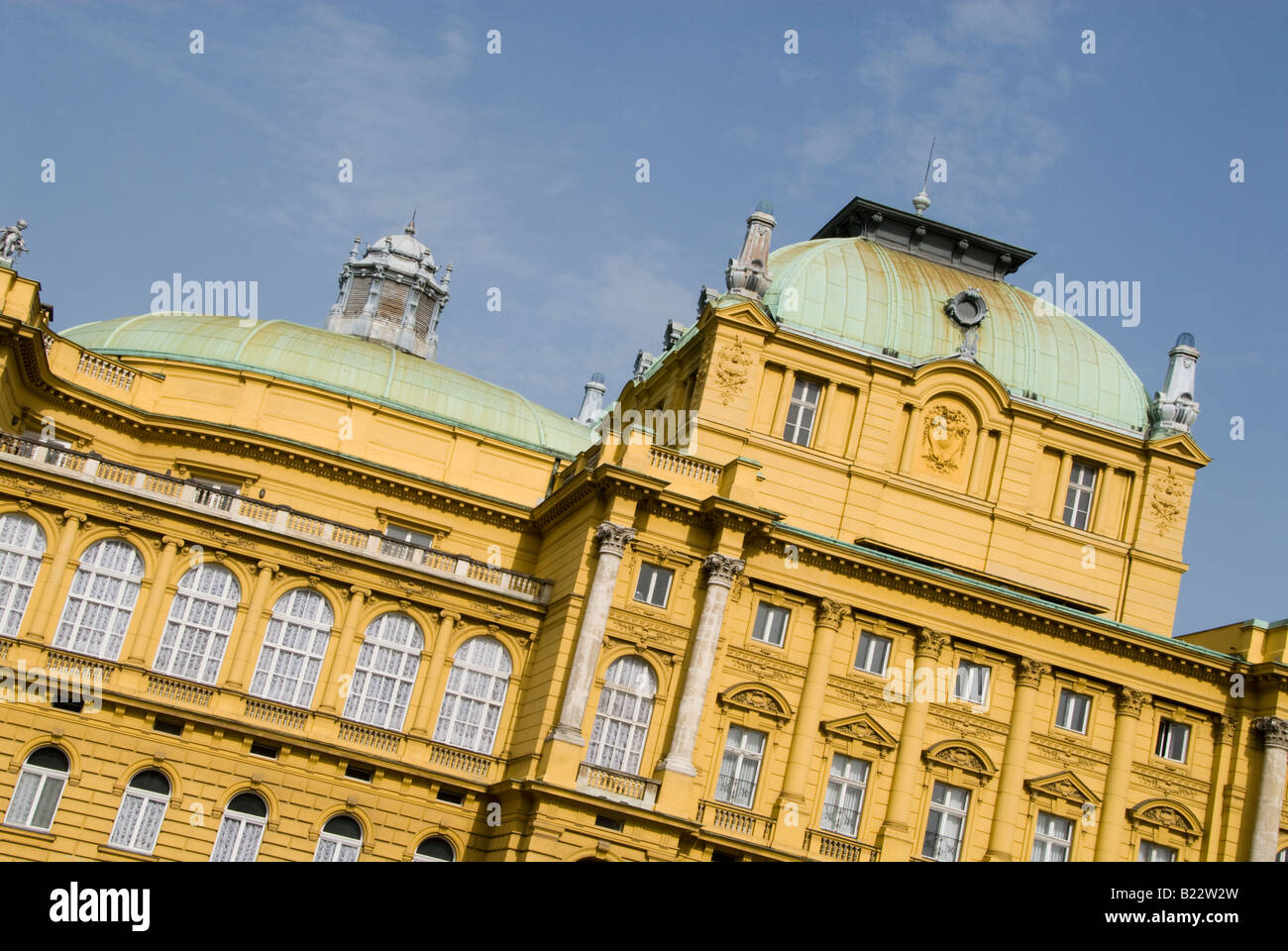 Kroatisches Nationaltheater Zagreb Stockfoto