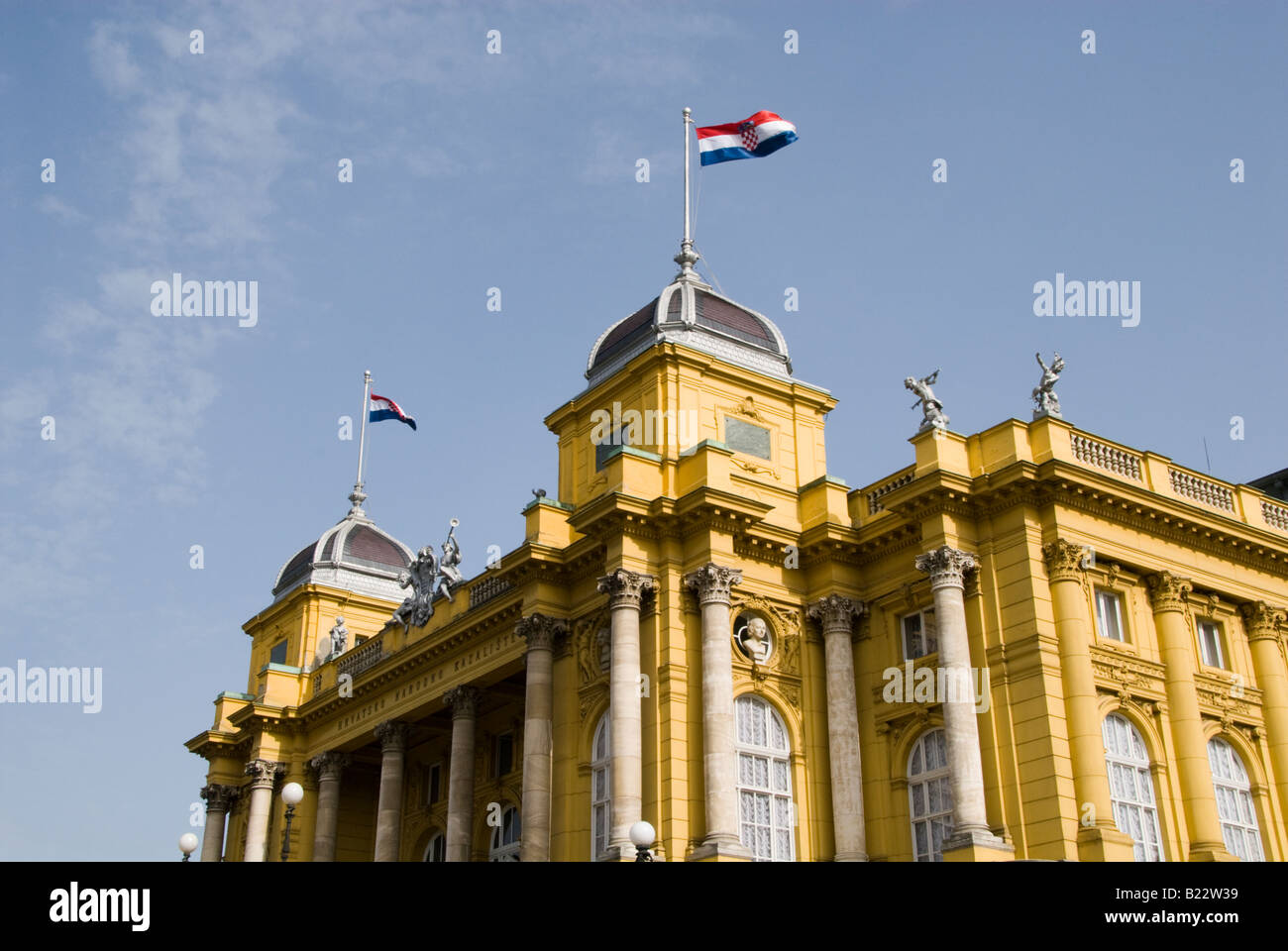 Kroatisches Nationaltheater Zagreb Stockfoto