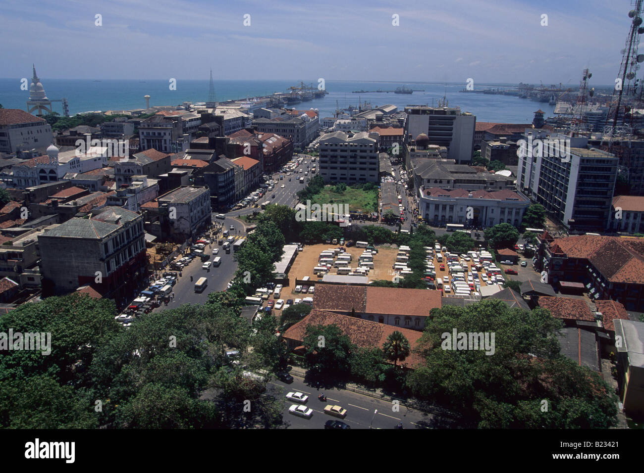 Die Innenstadt von Blick von Colombo, Sri Lanka Stockfoto