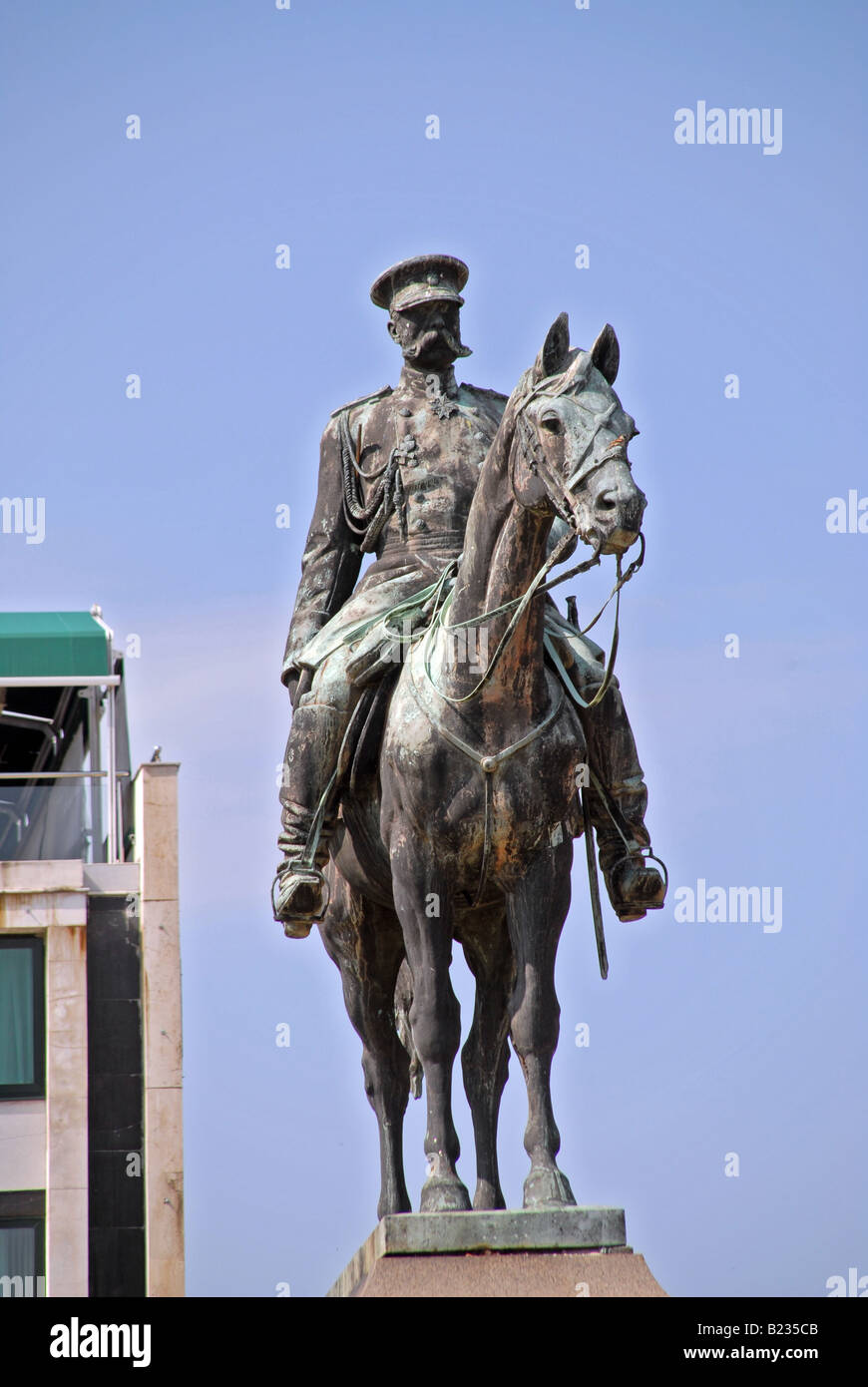 Statue von Alexander II von Rußland auf dem Denkmal an die Befreier in zentralen Sofia, Bulgarien. Stockfoto