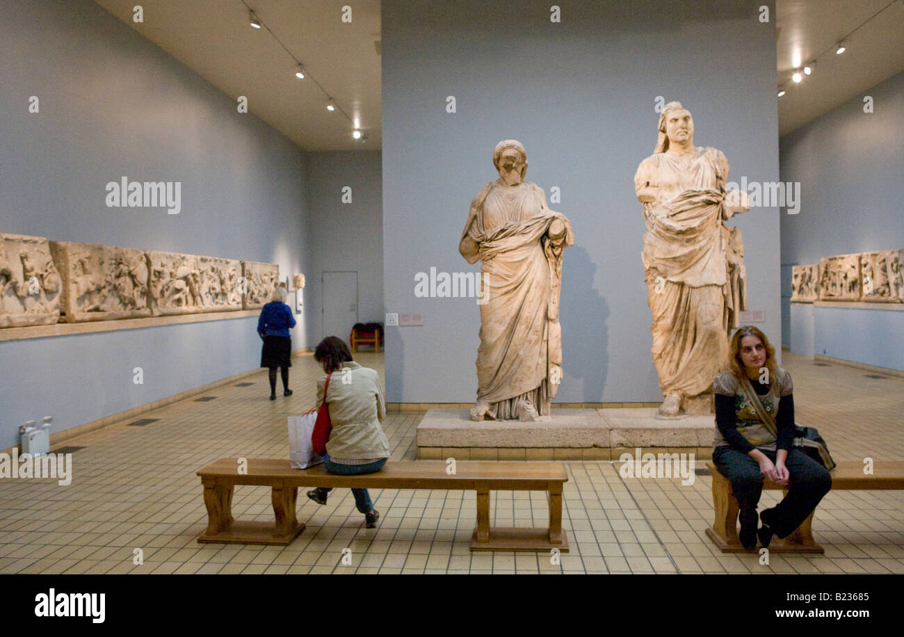 Zimmer des Grabes von Maussolios von Halicarnasus das British Museum London UK Europe Stockfoto