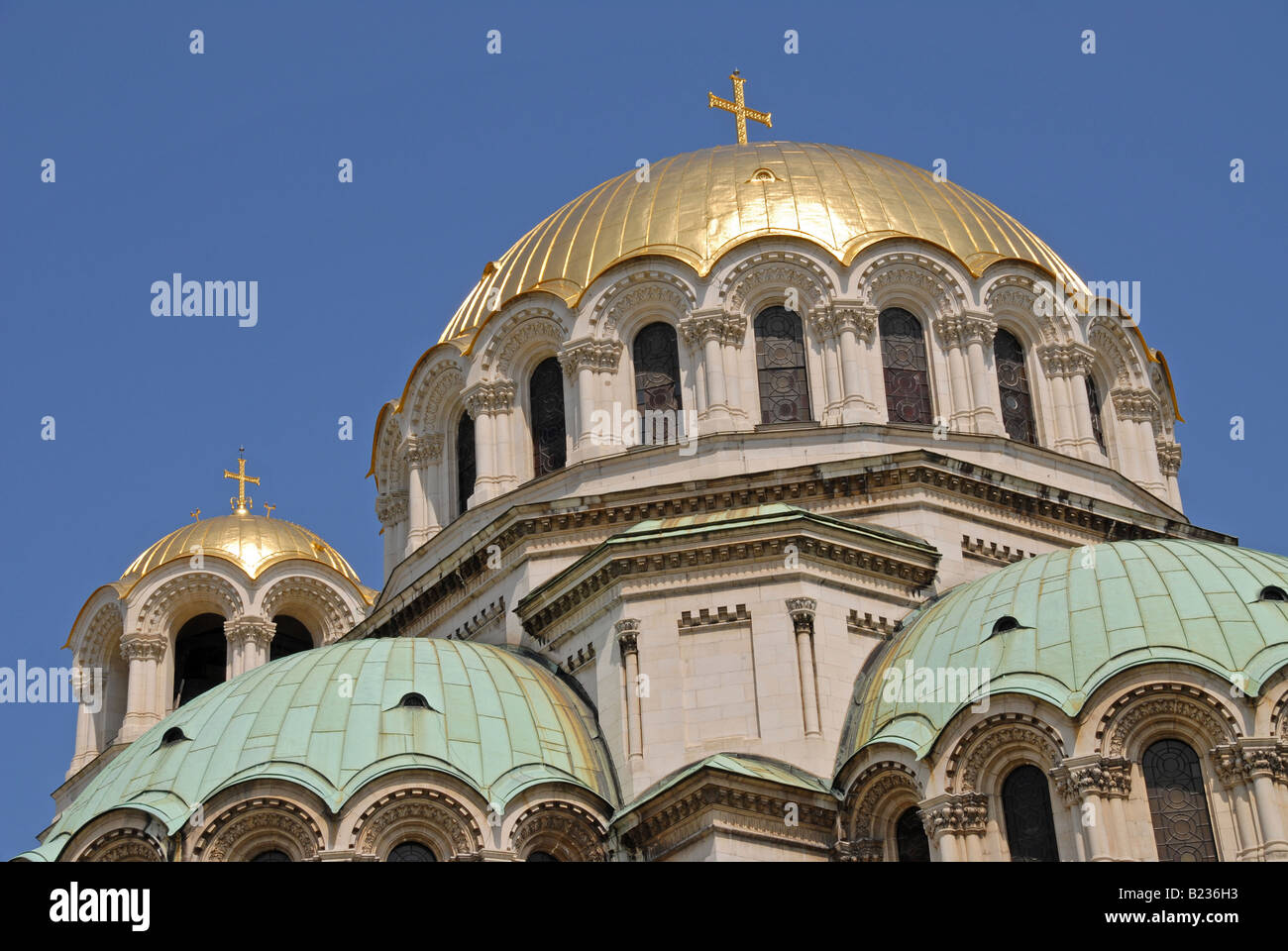 Die Alexander Nevski-Kathedrale im Zentrum von Sofia, Bulgarien. Stockfoto