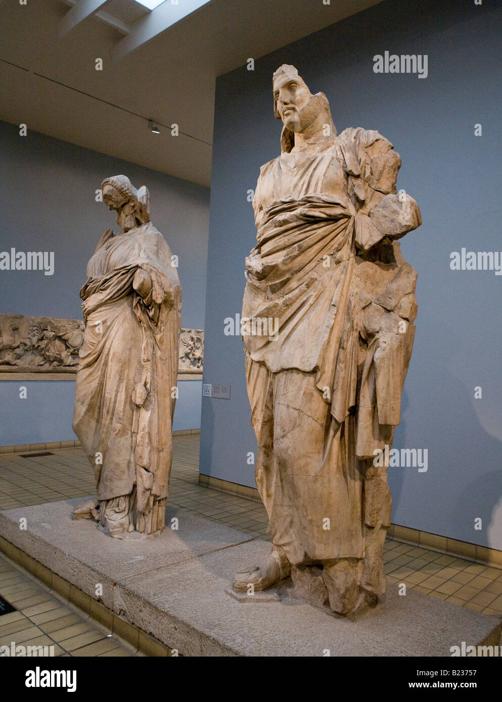 Murmeln der König Maussoliis und seine Frau Artemisia von Halicarnasus das British Museum London UK Europe Stockfoto