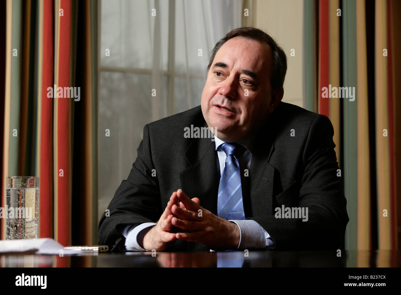 Schottlands erster Minister Alex Salmond, MSP und SNP Partei Führer. Stockfoto