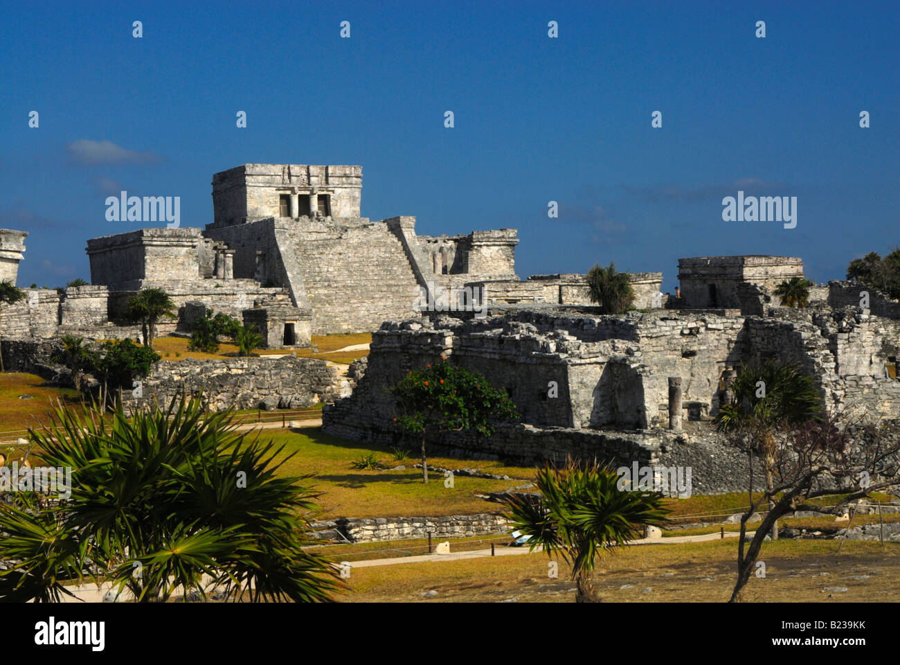 Tulum Maya Ruinen, Mexiko Stockfoto