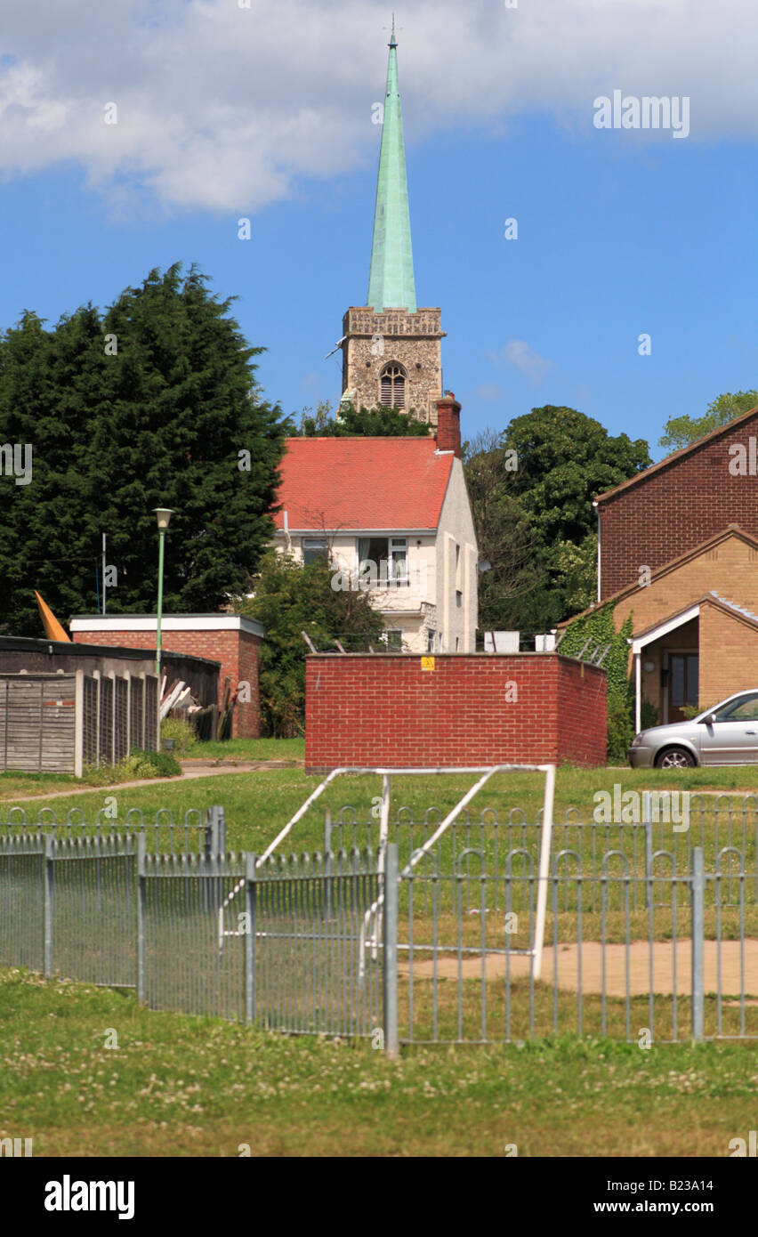 die Kirche in der Gemeinde Stockfoto