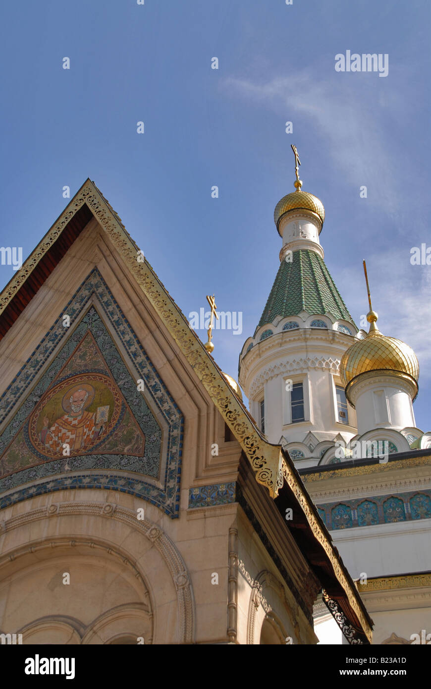 Die schöne Kirche im Zentrum von Sofia, Bulgarien. Stockfoto