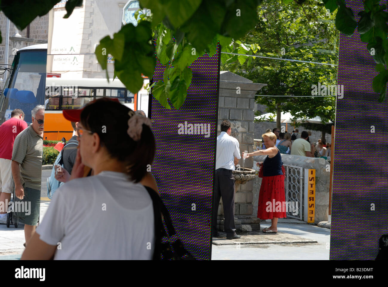 Kroatische Freiheit Denkmal, Dubrovnik. Stockfoto