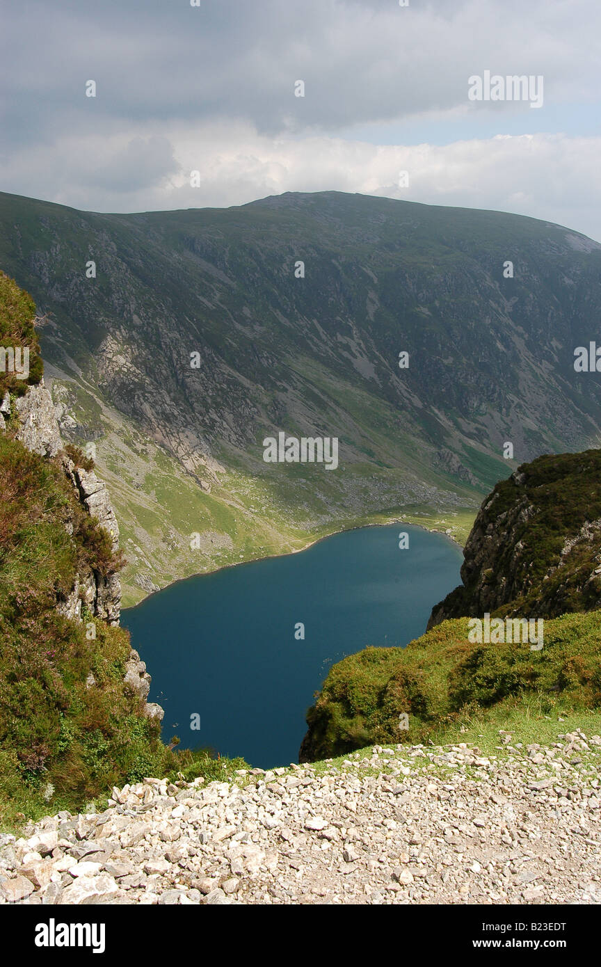 Blick ins Llyn Cau auf Cadair Idris Stockfoto
