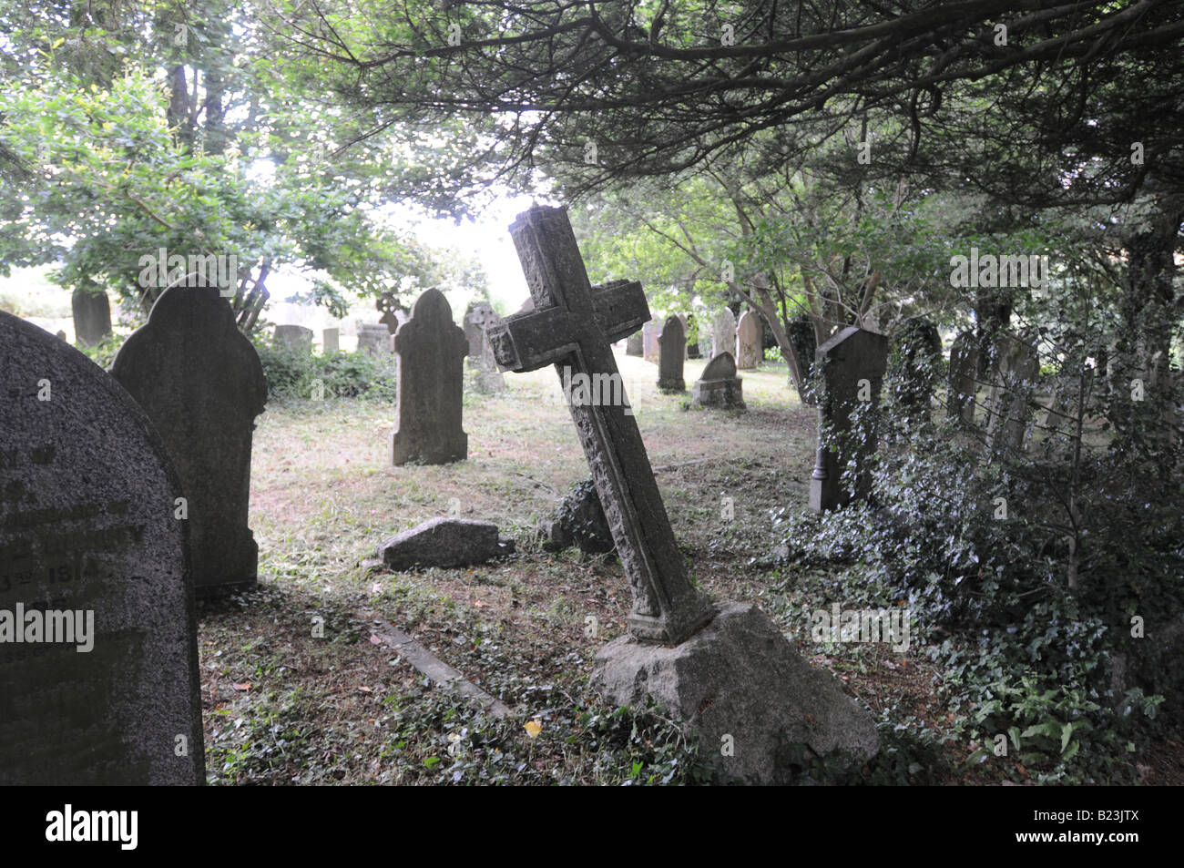 Ein Friedhof in Penryn, Cornwall Stockfoto