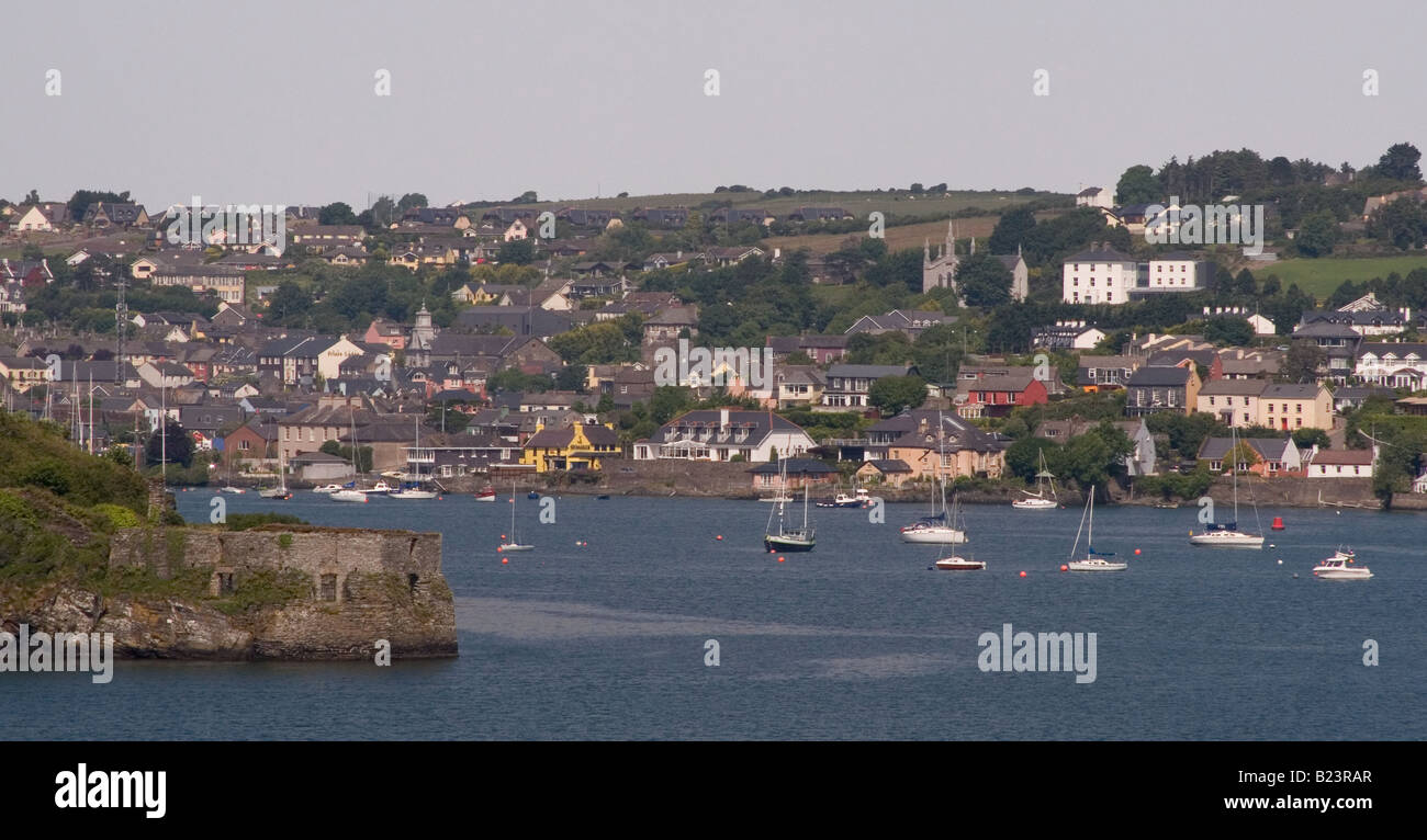 Blick auf Kinsale Hafen in der Grafschaft Cork, Irland. Stockfoto