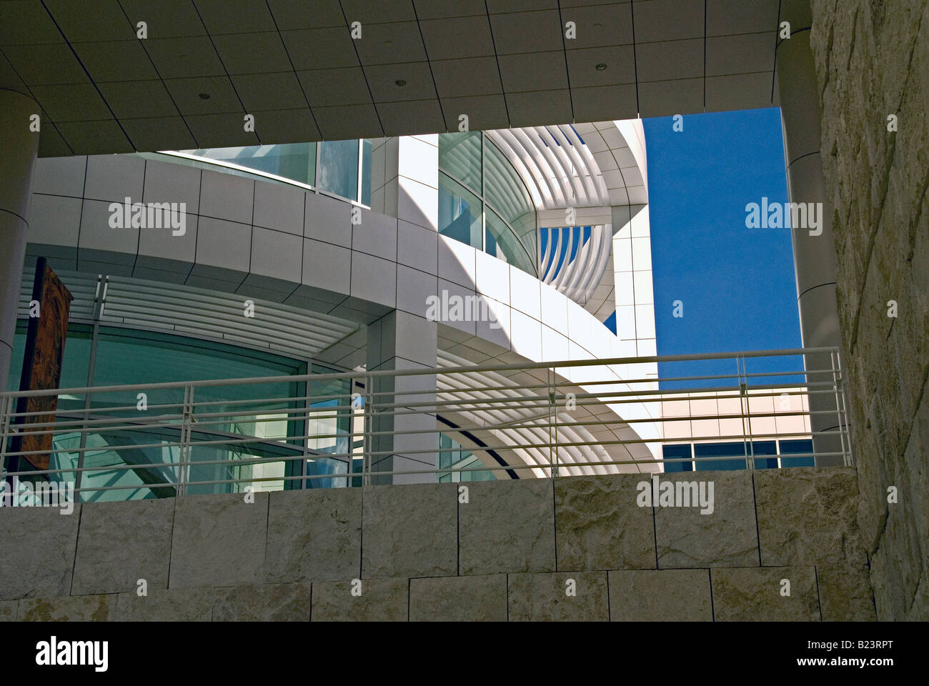 Das Getty Center Los Winkel CA Admin-Gebäude Stockfoto