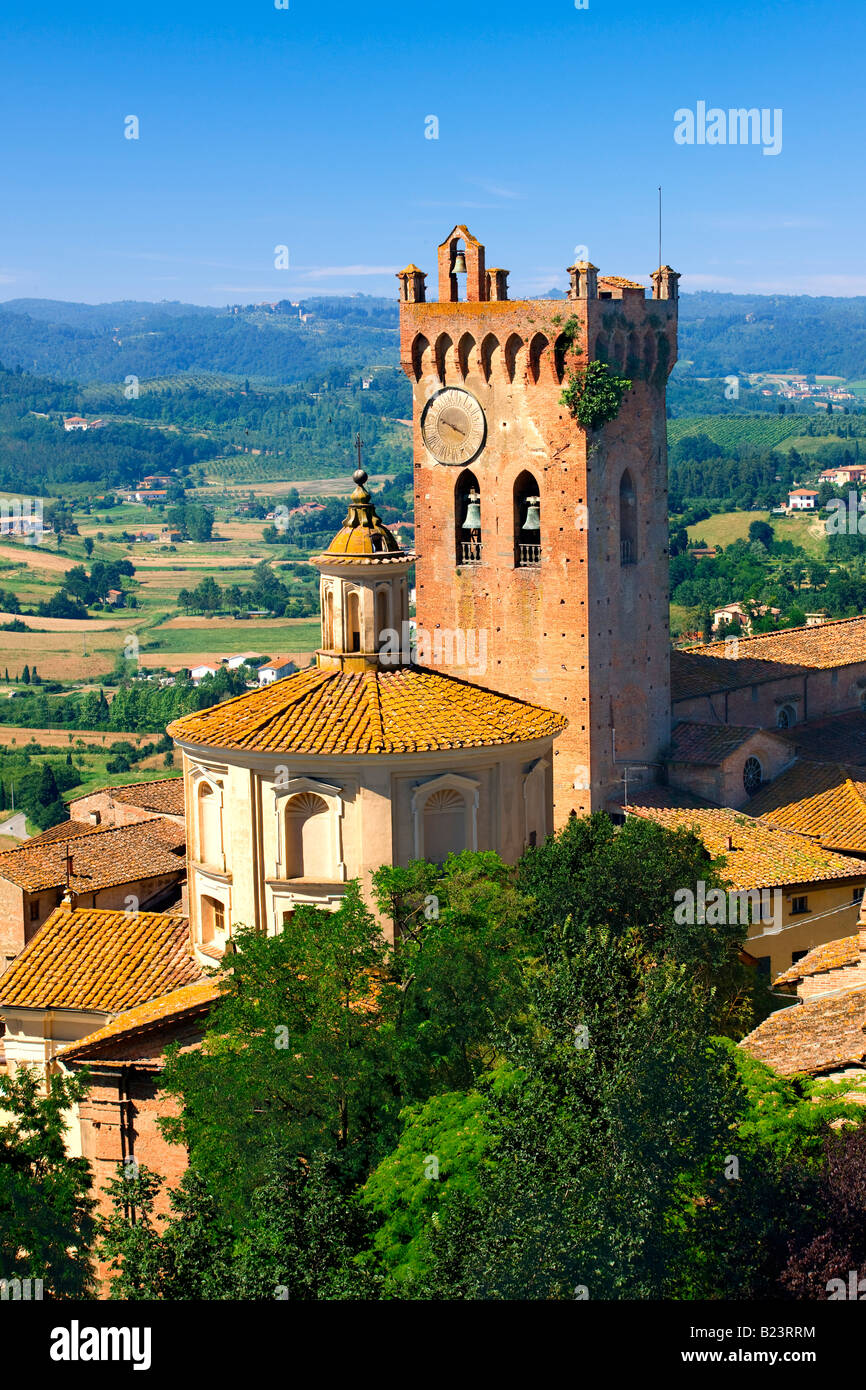 Prato del Duomo in San Miniato in der Toskana Stockfoto