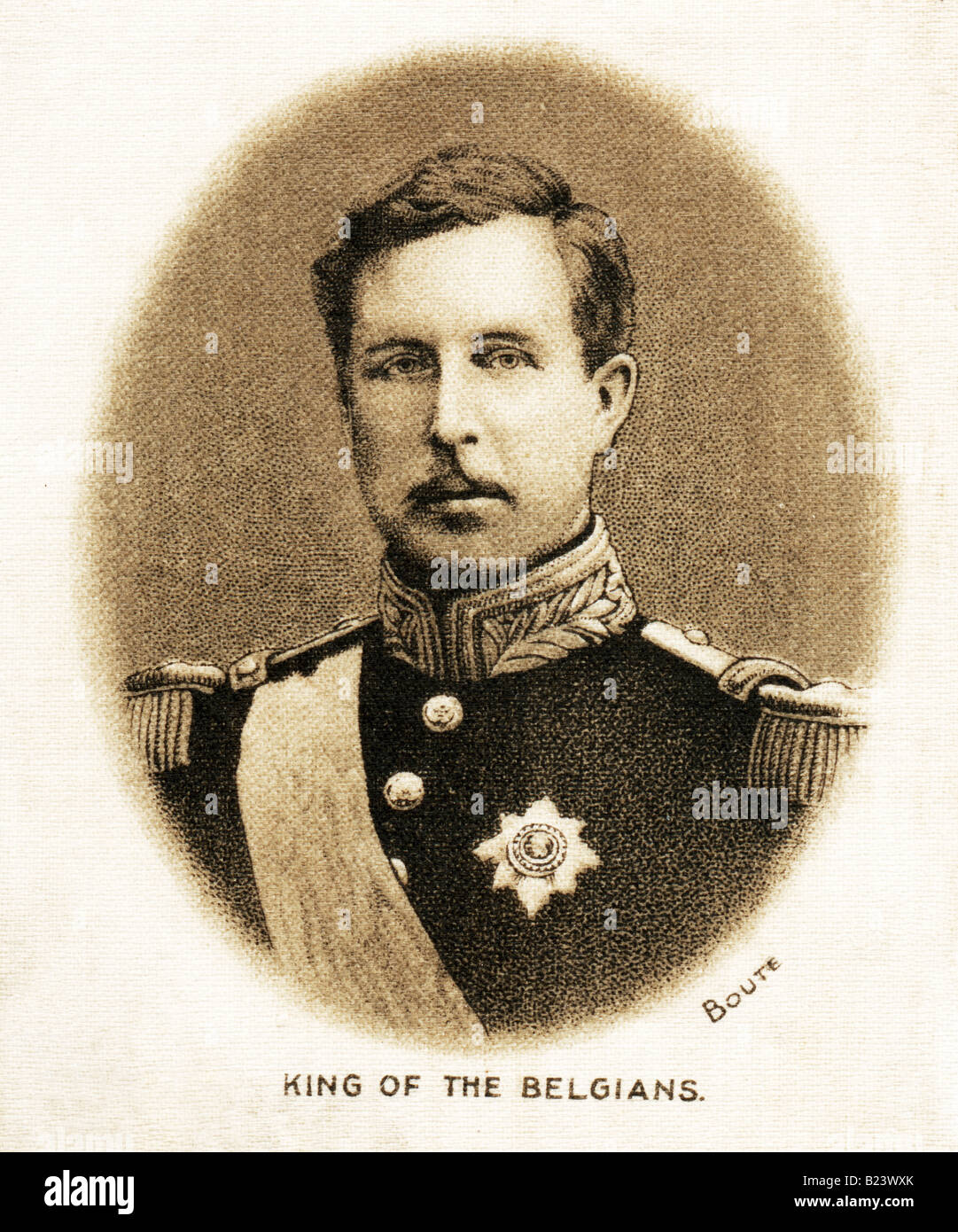 1915 George V Silk Druck von Albert Léopold Clément Marie Meinrad König Albert i. von Belgien für redaktionelle nur verwenden Stockfoto