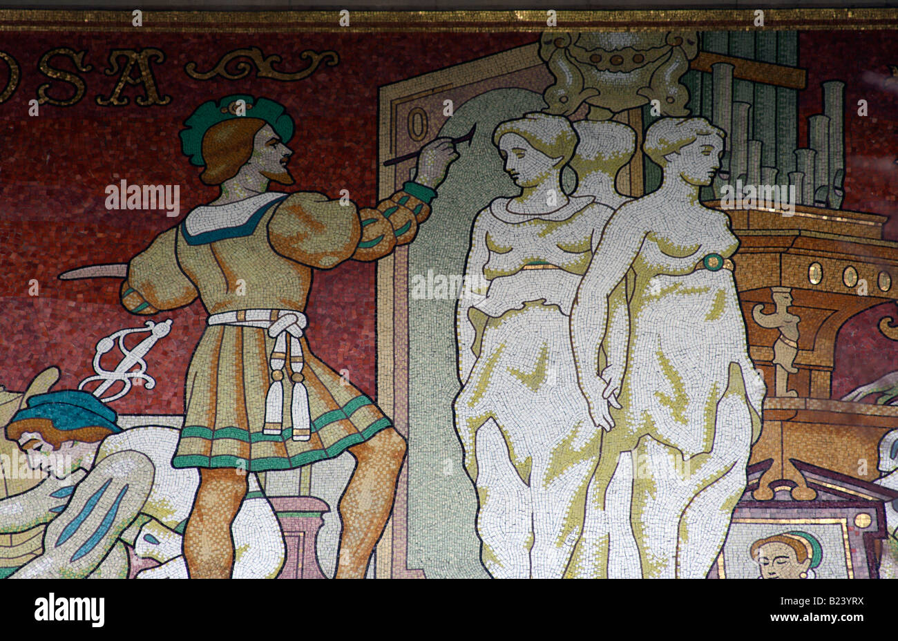 Le Petit Palais vorne, kleinen Palast ein Museum in Paris, Frankreich Stockfoto