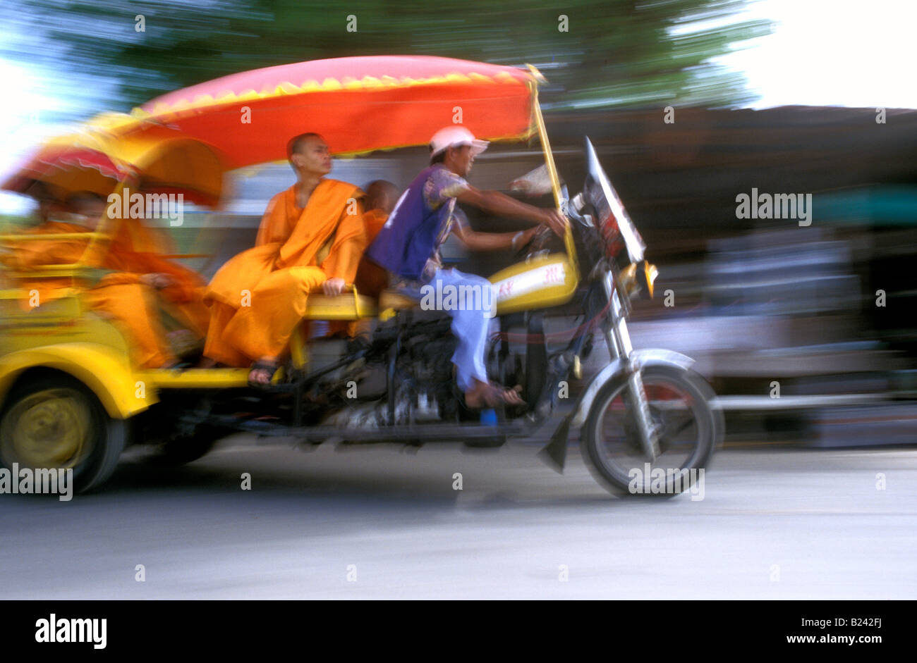 Taxitransport auf Ko Si Chang thailand Stockfoto