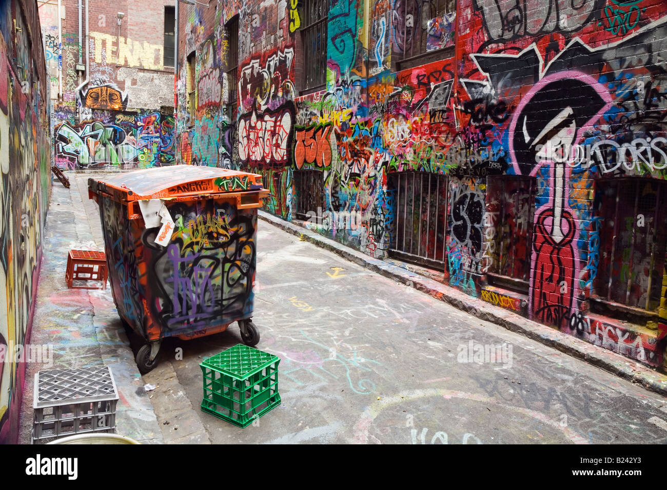 Street-Art - Melbourne, Victoria, Australien Stockfoto