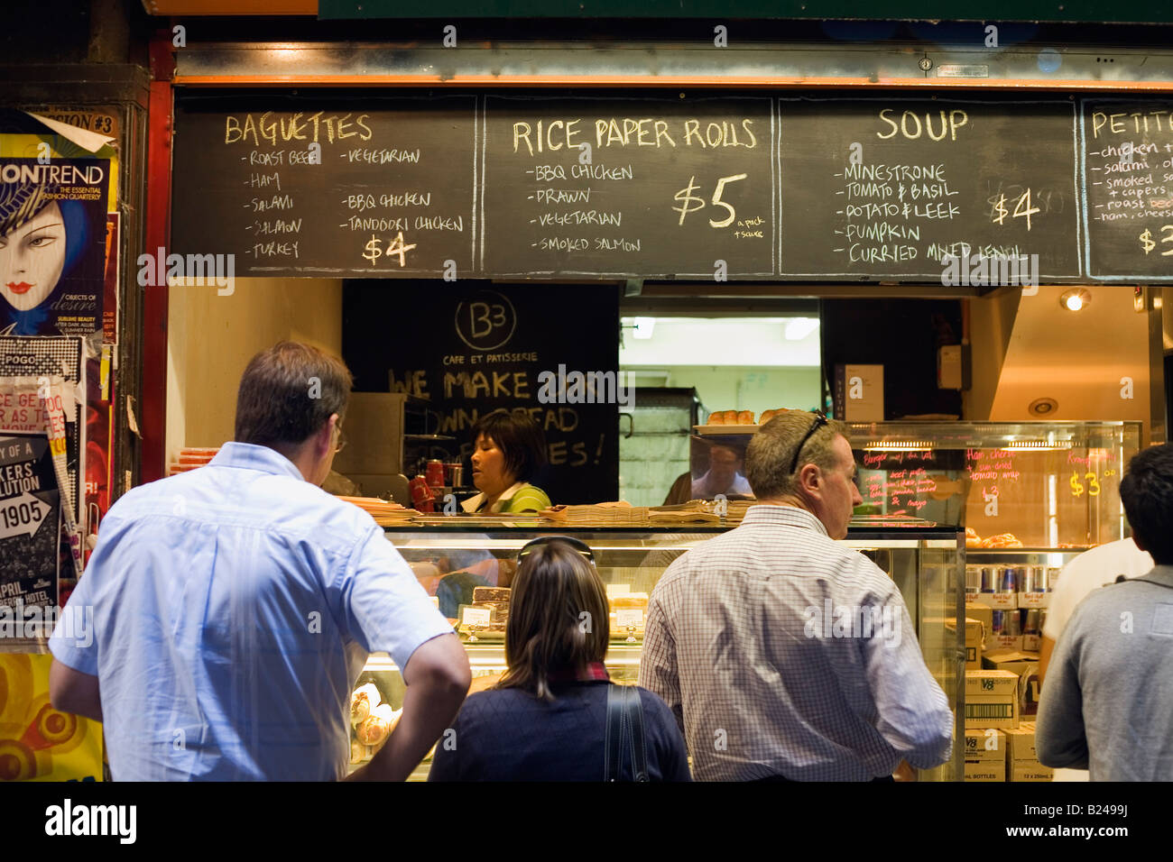 Cafe - Melbourne, Victoria, Australien Stockfoto